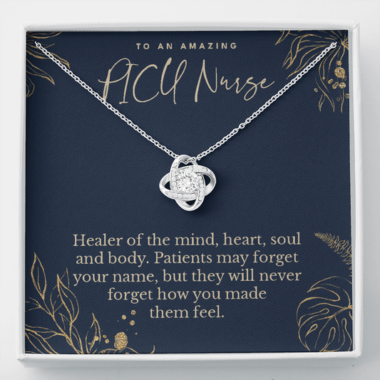 Picu nurse appreciation gift, love knot pendant necklace, retirement gift-Family-Gift-Planet