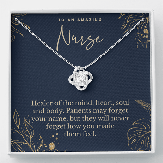 Nurse appreciation gift, love knot pendant necklace, retirement gift-Family-Gift-Planet