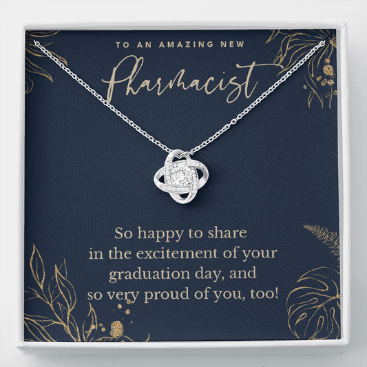 Pharmacist graduation gift, love knot pendant necklace, grad gift-Family-Gift-Planet