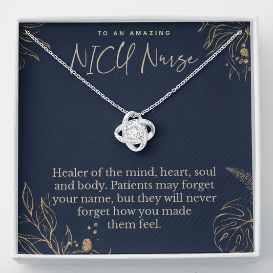Nicu nurse appreciation gift, love knot pendant necklace, retirement gift-Family-Gift-Planet