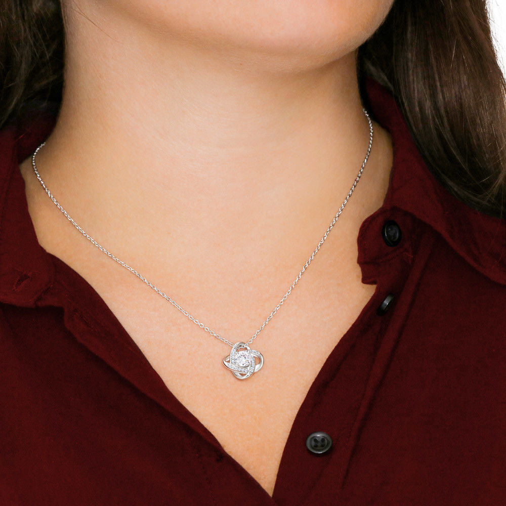 ER Tech graduation gift, love knot pendant necklace, grad gift-Family-Gift-Planet