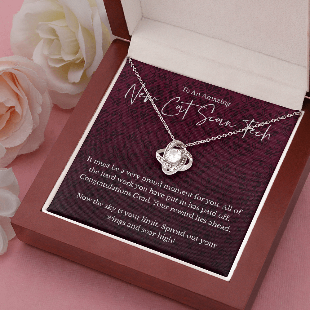 New Cat Scan Tech graduation gift, love knot pendant necklace-Family-Gift-Planet